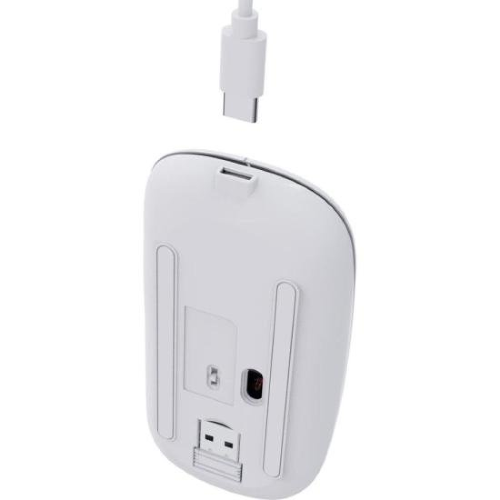 Mouse Slim Recarregável MS14 - Fortrek - Branco