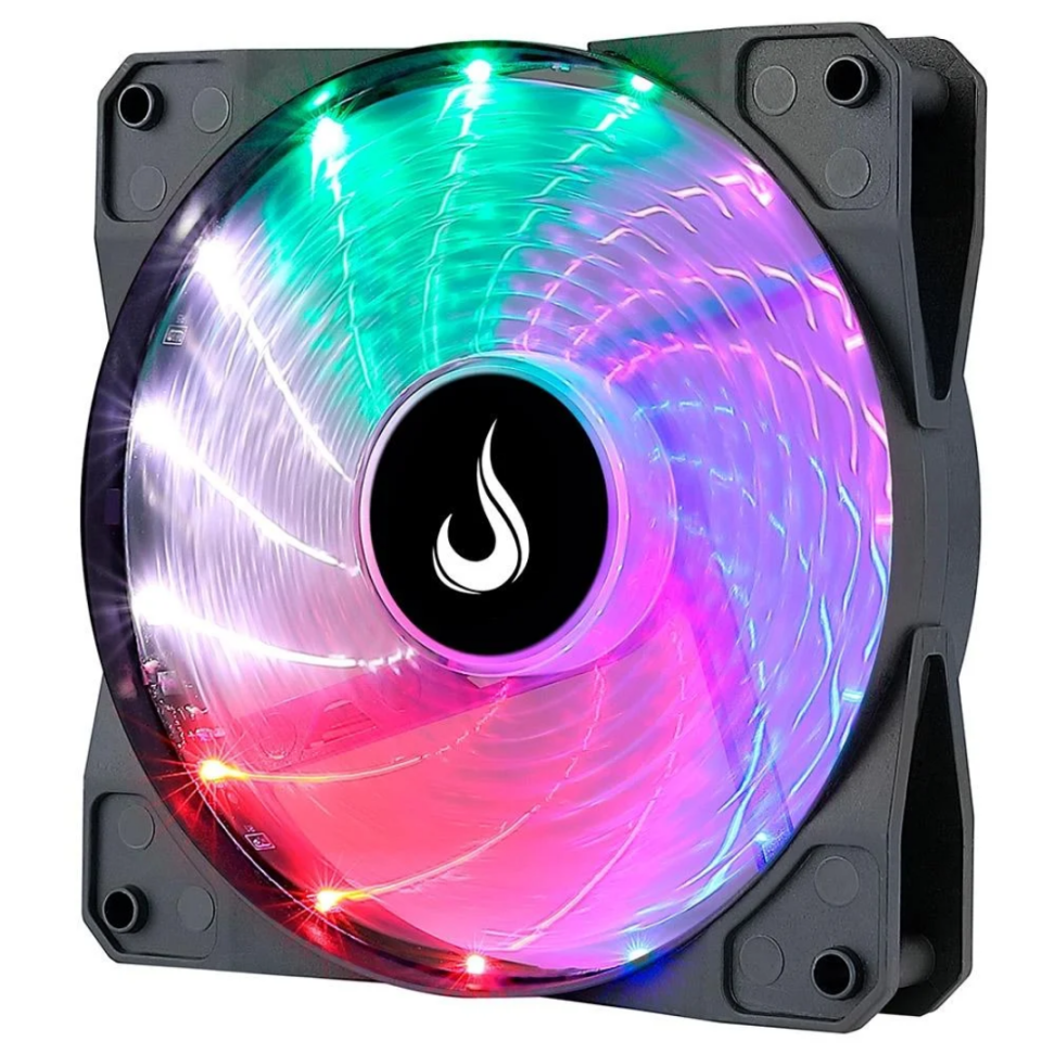 Ventoinha Wind Rainbow 120mm, Preto - Rise Mode