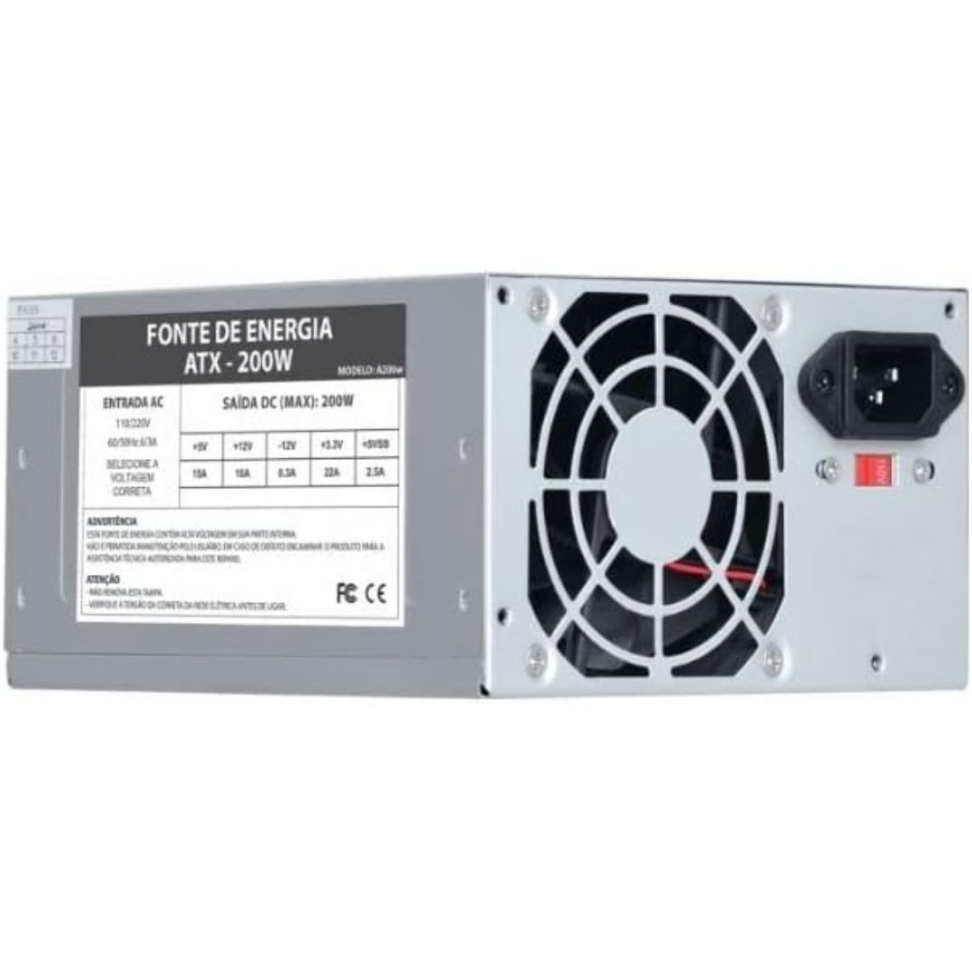 Fonte 200W Vkoem, ATX - Sem Cabo - #3