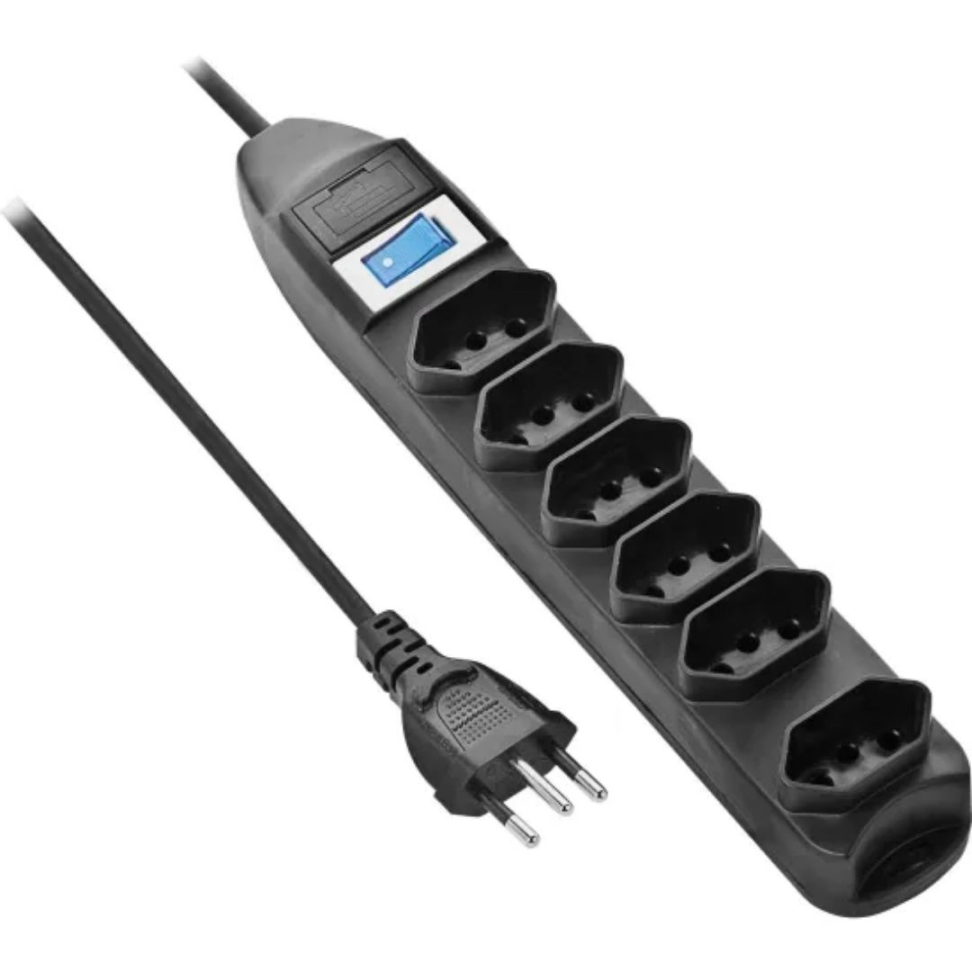 Filtro De Linha Fortrek 6 Tomadas 2P+T - PST-101 - #1