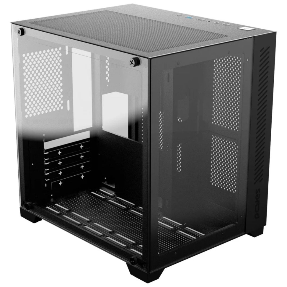 Gabinete Gamer Forcefield Mini Black Vulcan - Pcyes - #4