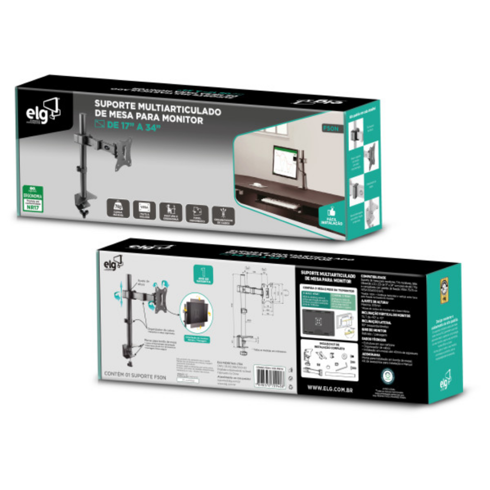 Suporte ELG Multiarticulado 17" A 34" - F50N - #2