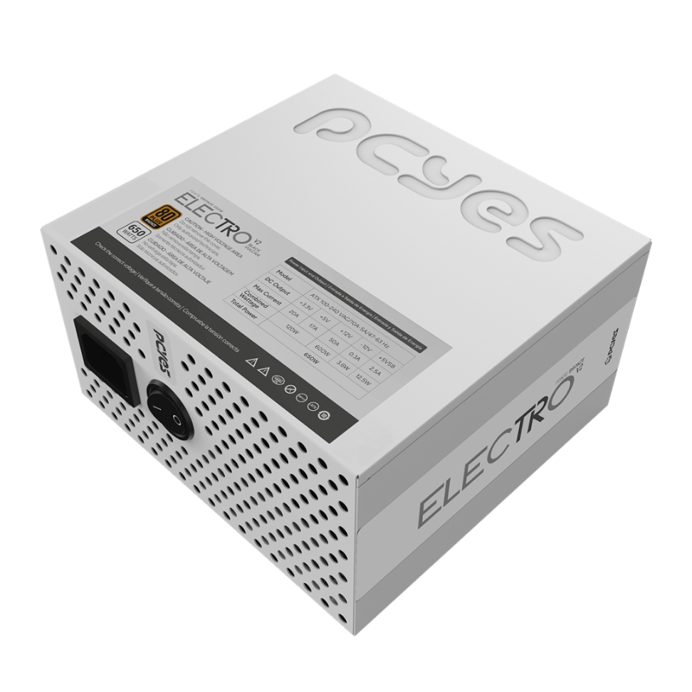 Fonte Gamer Pcyes Electro V2 650W White Ghost 80 Plus Bronze - ELECV2WG650W - #5