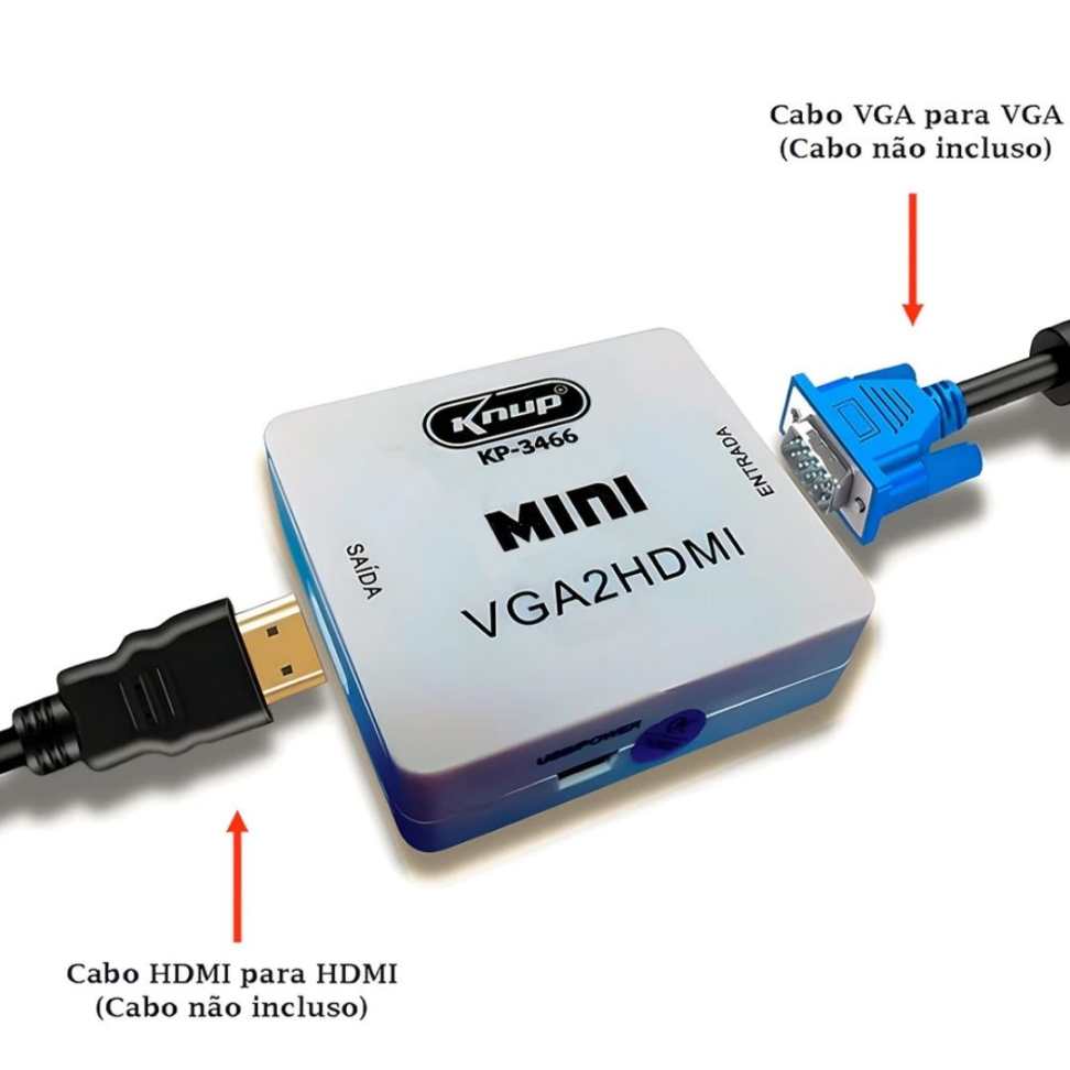 Conversor VGA para HDMI 1080p Knup - KP‑3466 - #3