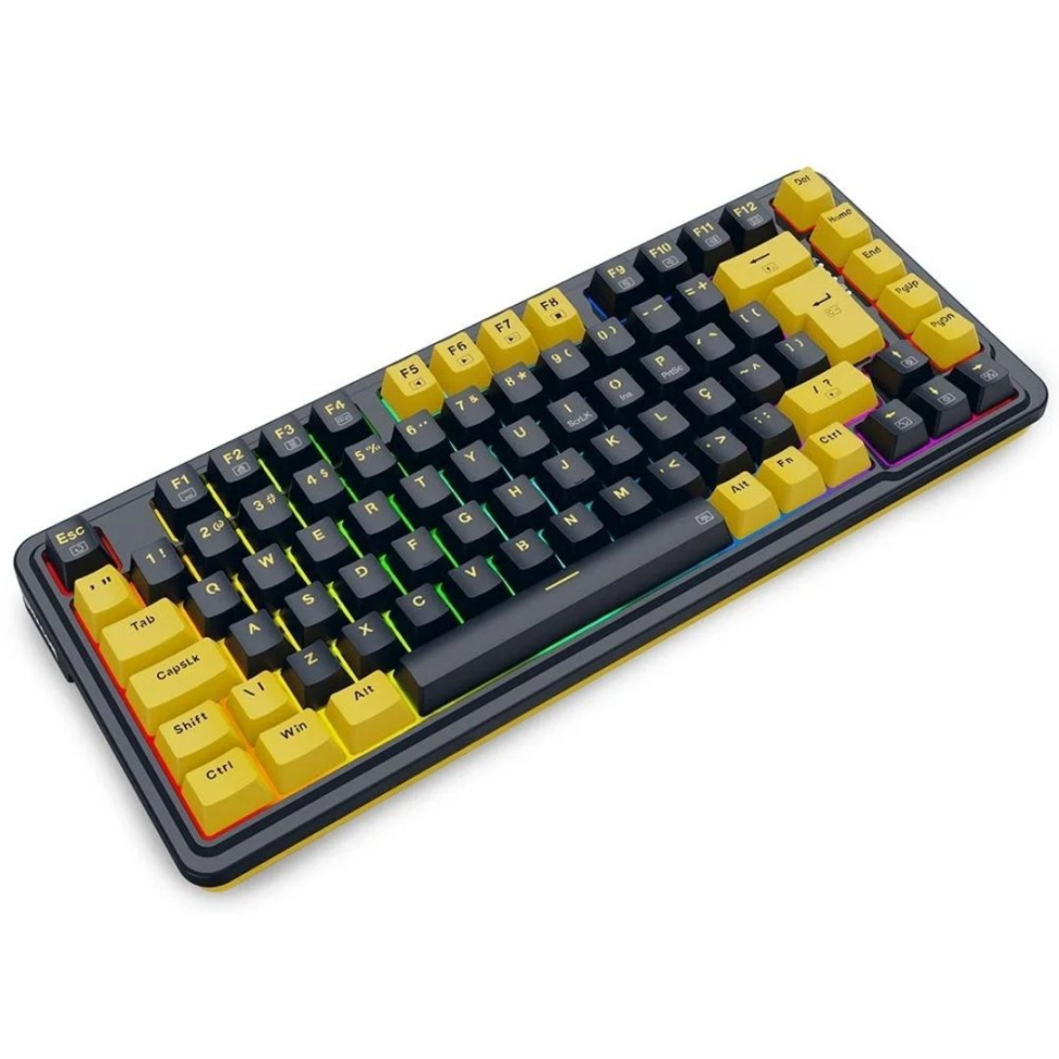 Teclado Gamer Mecânico ELF RGB, Preto E Laranja - Redragon - #6