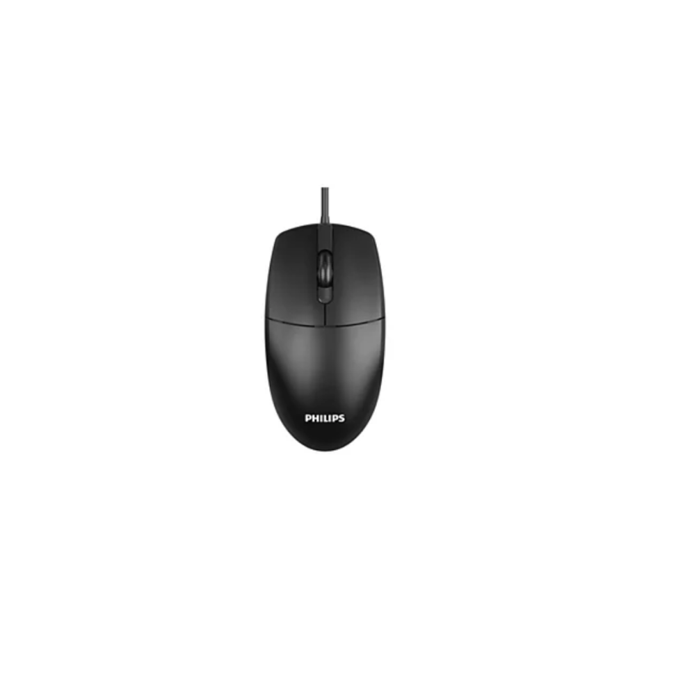 Mouse Philips Com Fio, Preto - SPK7247