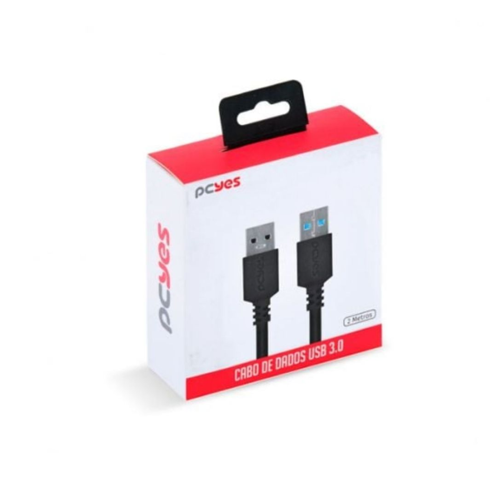Cabo De Dados USB A Para USB A 3.0 2mt - Pcyes - #3