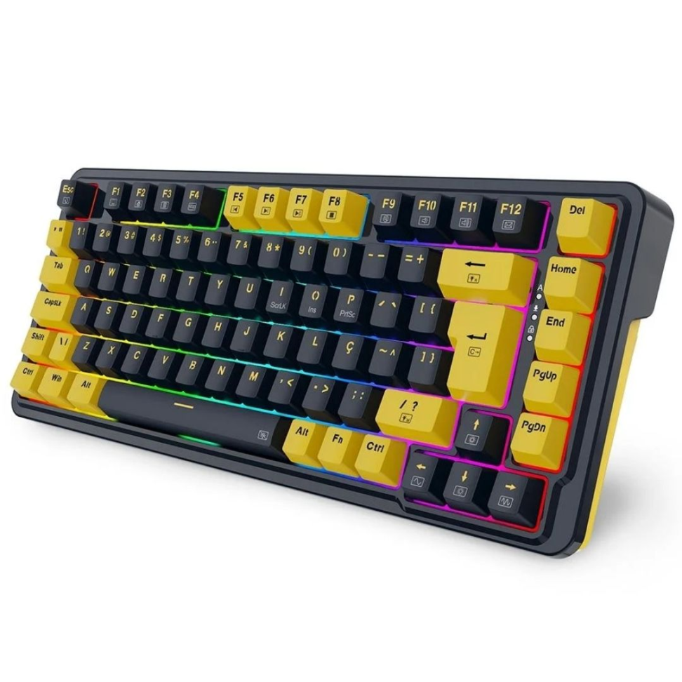 Teclado Gamer Mecânico ELF RGB, Preto E Laranja - Redragon - #3