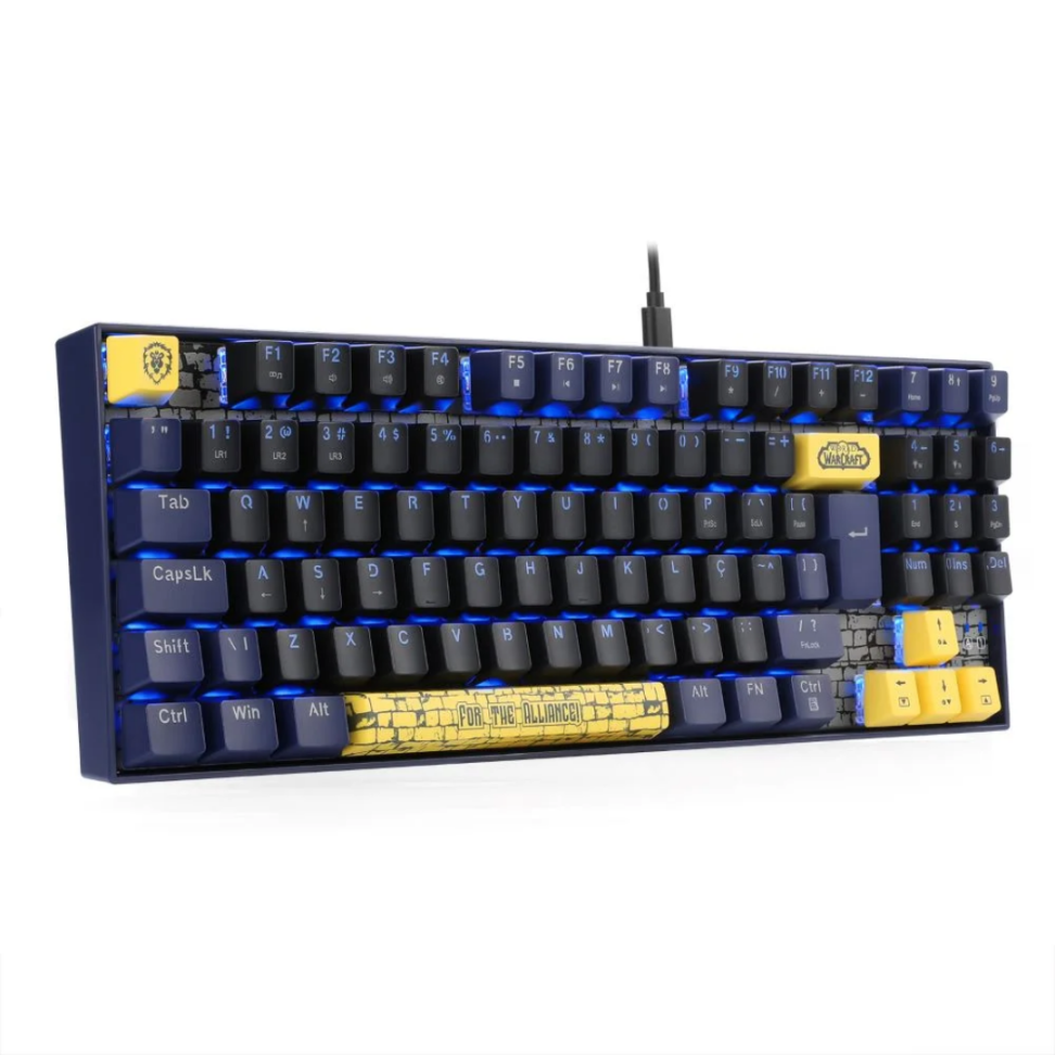 Teclado Mecânico Aliança World Of Warcraft Preto E Azul - Redragon - #5