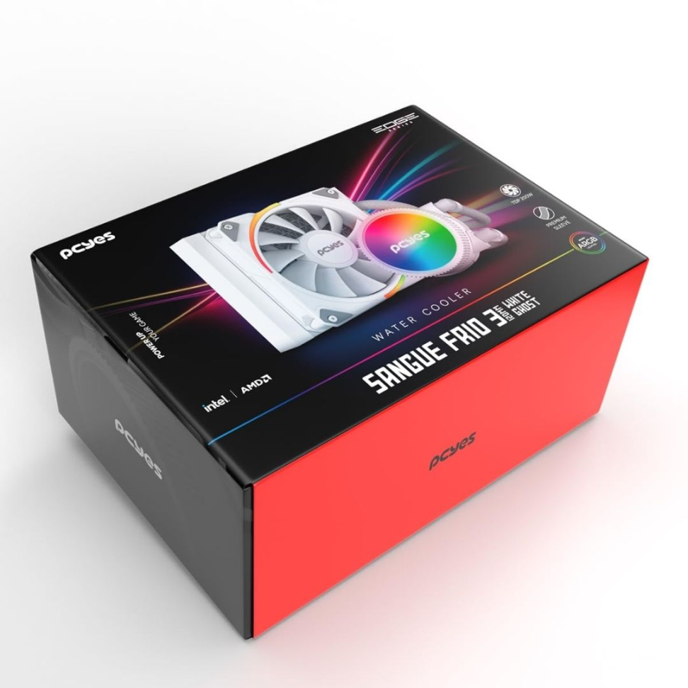 Water Cooler Pcyes, Sangue Frio 120mm ARGB Branco - #9