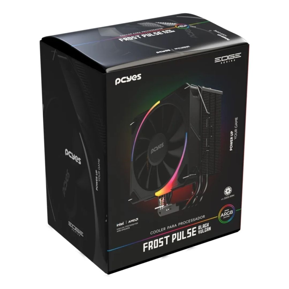 Cooler CPU Pcyes, Frost Pulse Preto ARGB - #5