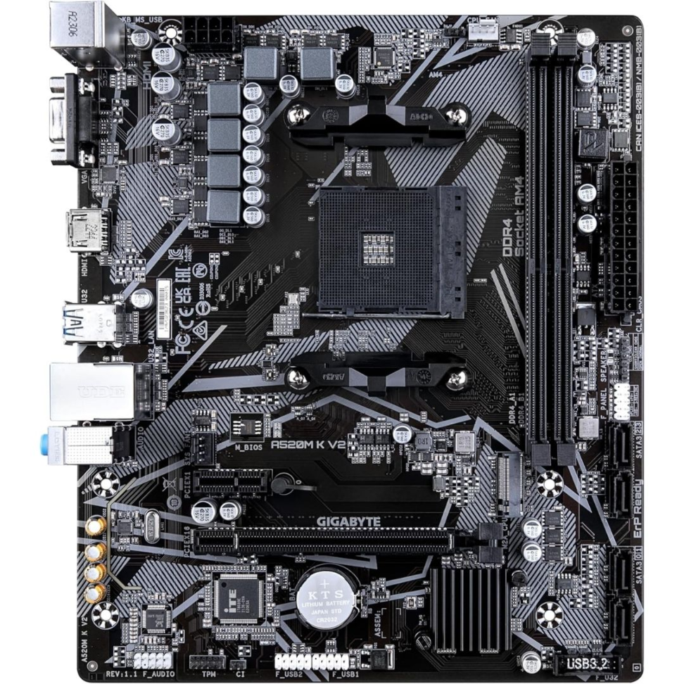 Placa Mãe Gigabyte A520M K V2 Socket AM4 AMD - #2