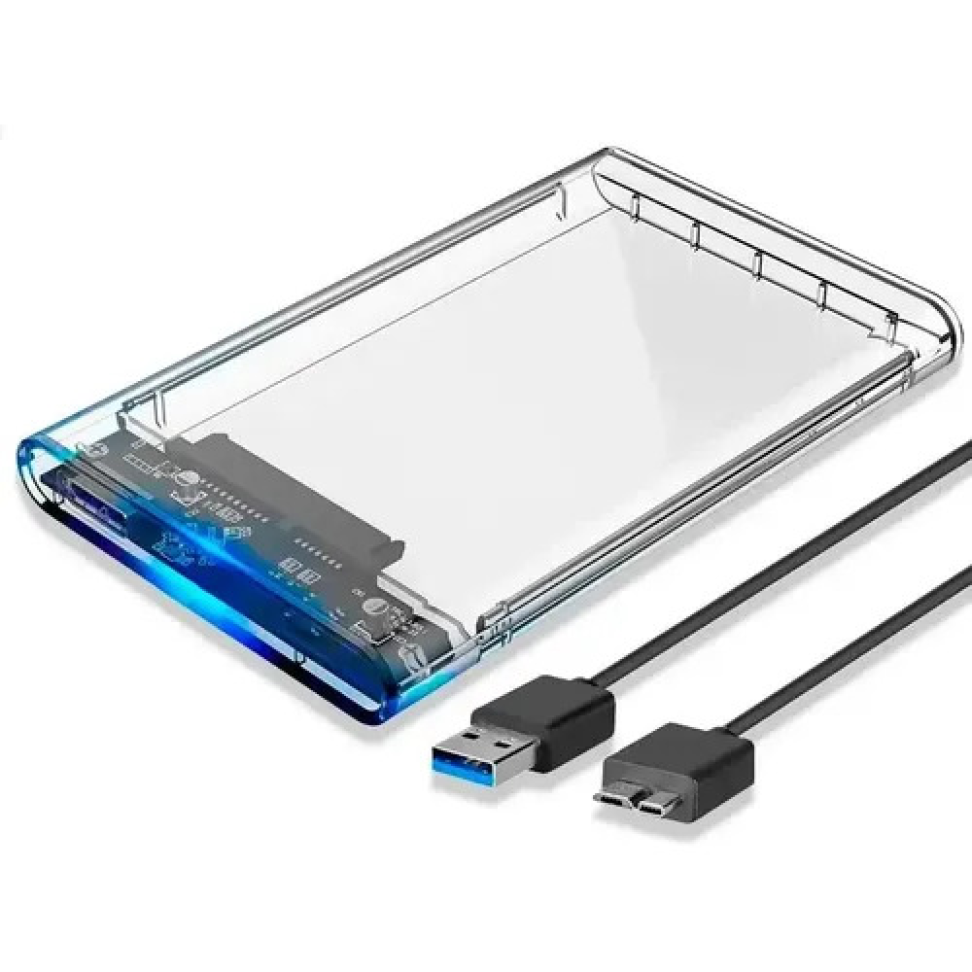 Case para HD 2.5 Polegadas USB 3.0 Sata Transparante