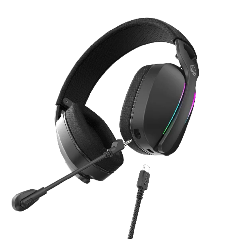 Headset Gamer Pcyes Nowy Black Vulcan, USB Surround, Driver 40MM, RGB, Microfone Destacável - HGNW40 - #5