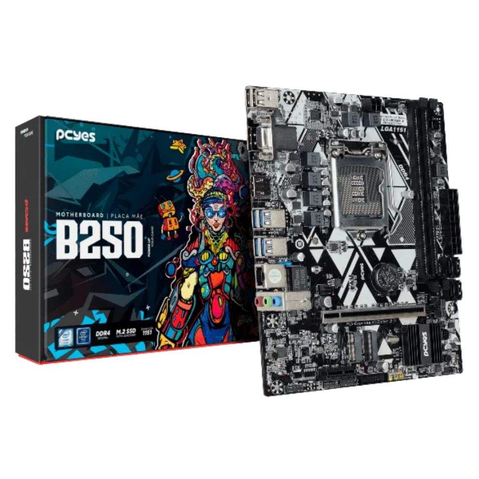 Placa Mãe B250 LGA1151 - Pcyes