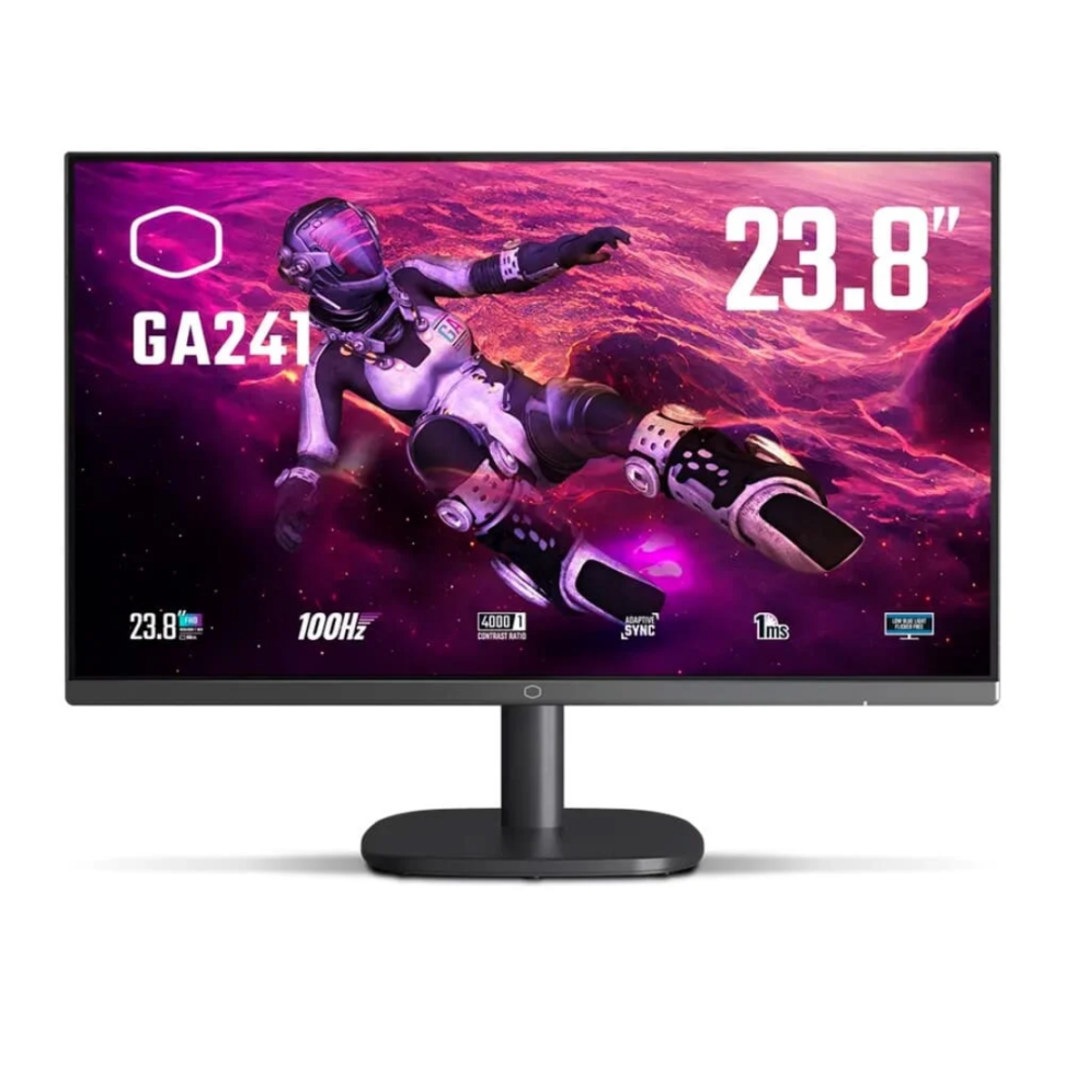 Monitor Gamer Cooler Master 23.8" Full HD 100Hz 1MS, Painel VA - GA241