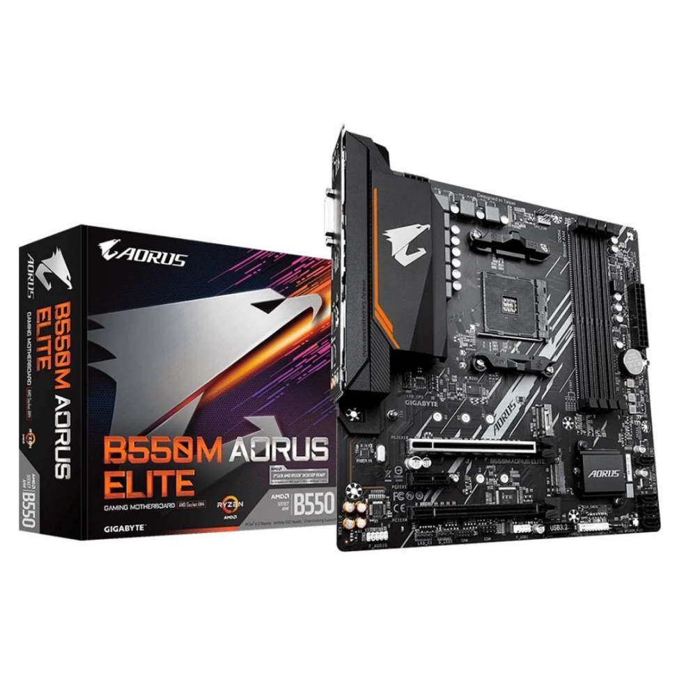 Placa-Mãe B550M Aorus Elite Rev. 1.3, AMD AM4, Micro ATX, DDR4 - Gigabyte