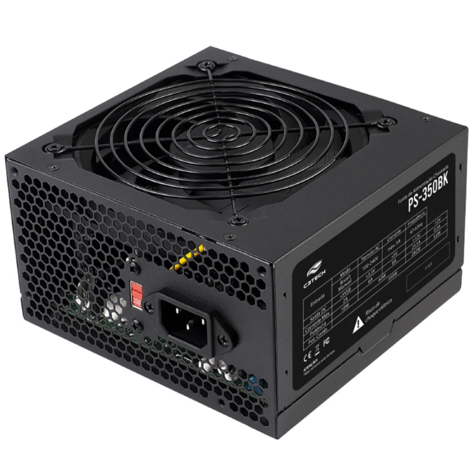 Fonte De Alimentação C3Tech 350WTS - PS-350BK - #3