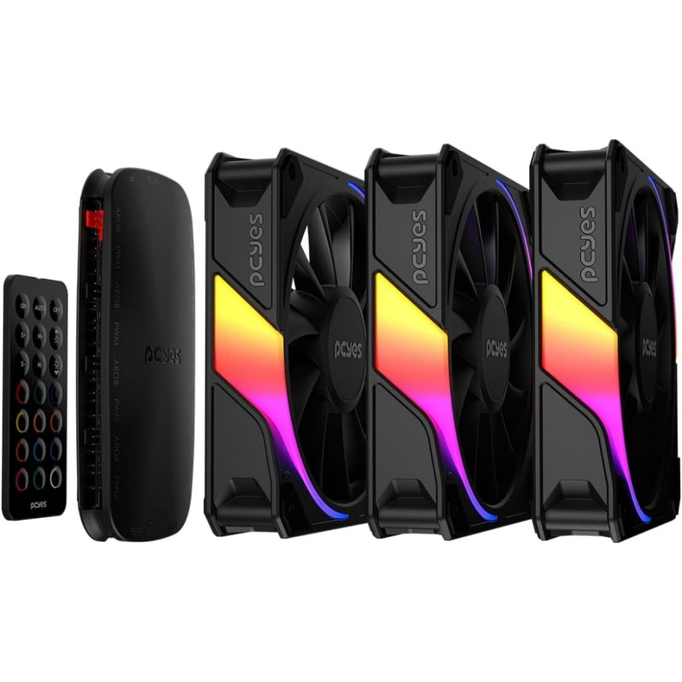 Kit Cooler Fan 120mm + Controladora Pcyes, Sangue Frio 3 Black Vulcan - #4