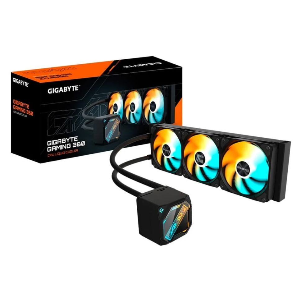 Water Cooler Gigabyte Gaming 360, ARGB, 360mm, AMD e Intel, Preto - GP-GIGABYTE GME 360