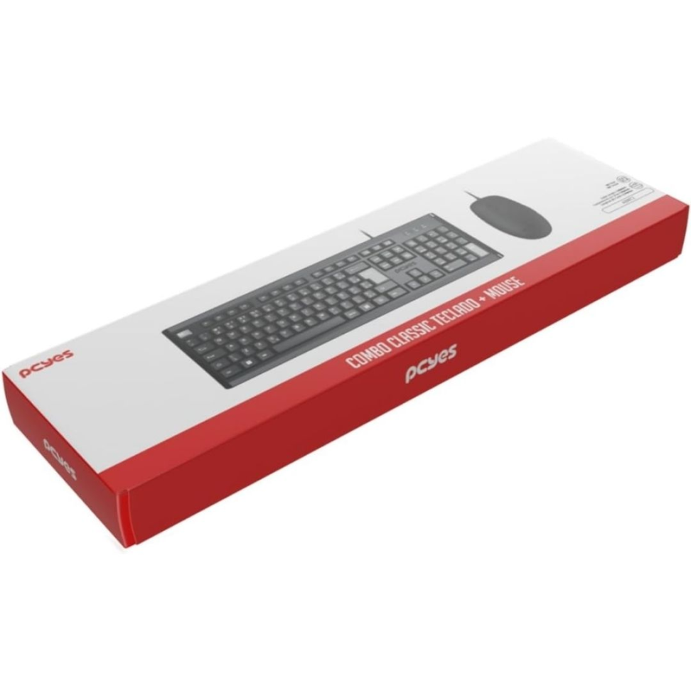 Combo Teclado e Mouse Pcyes Classic USB - #3