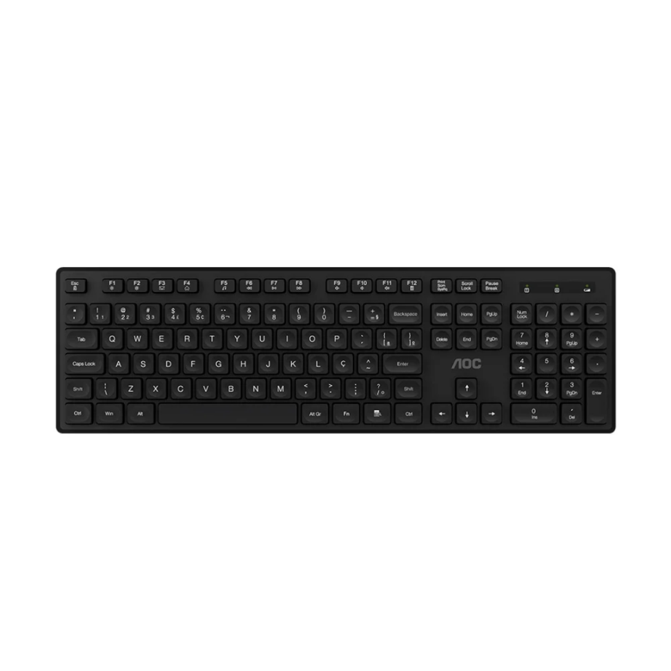 Kit Teclado E Mouse Sem Fio AOC - KM300