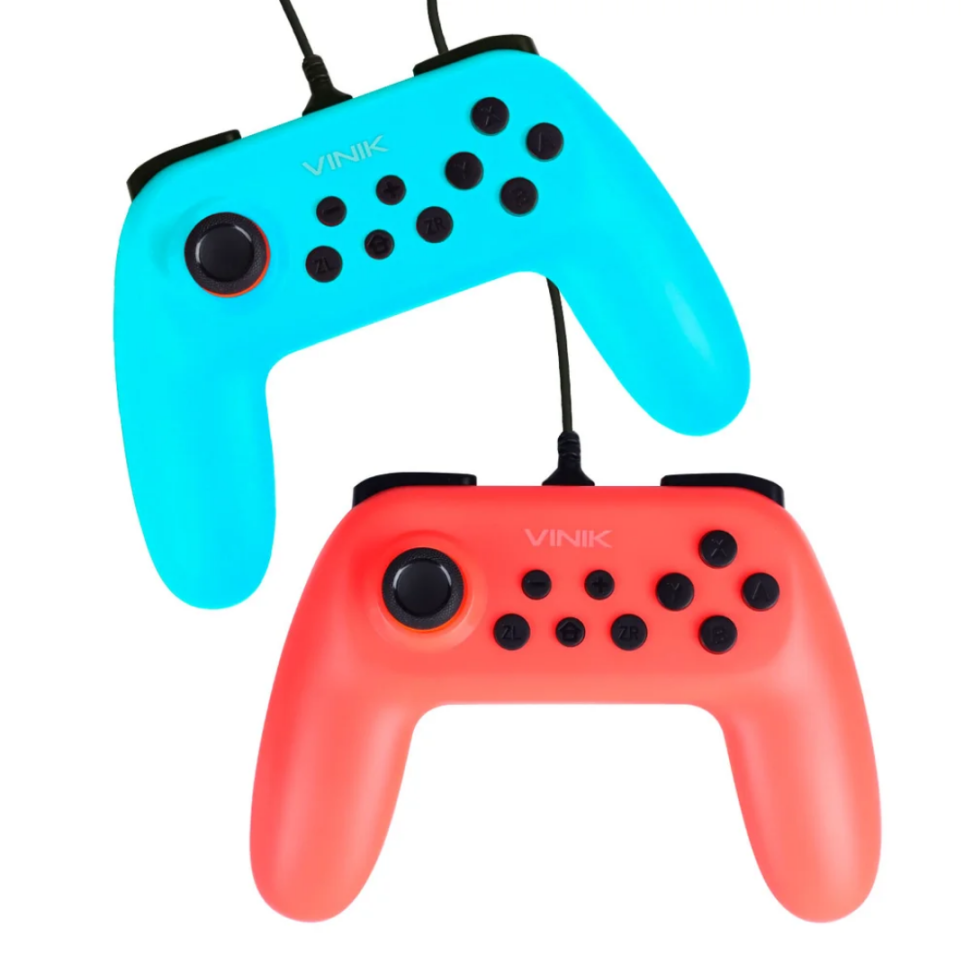 Kit Com 2 Controles USB Para Nintendo Switch - Vinik NS Color