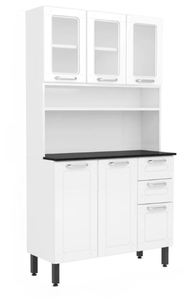 KIT COZINHA ACO TRIPLO BERTOLINI DONA MARIA BRANCO