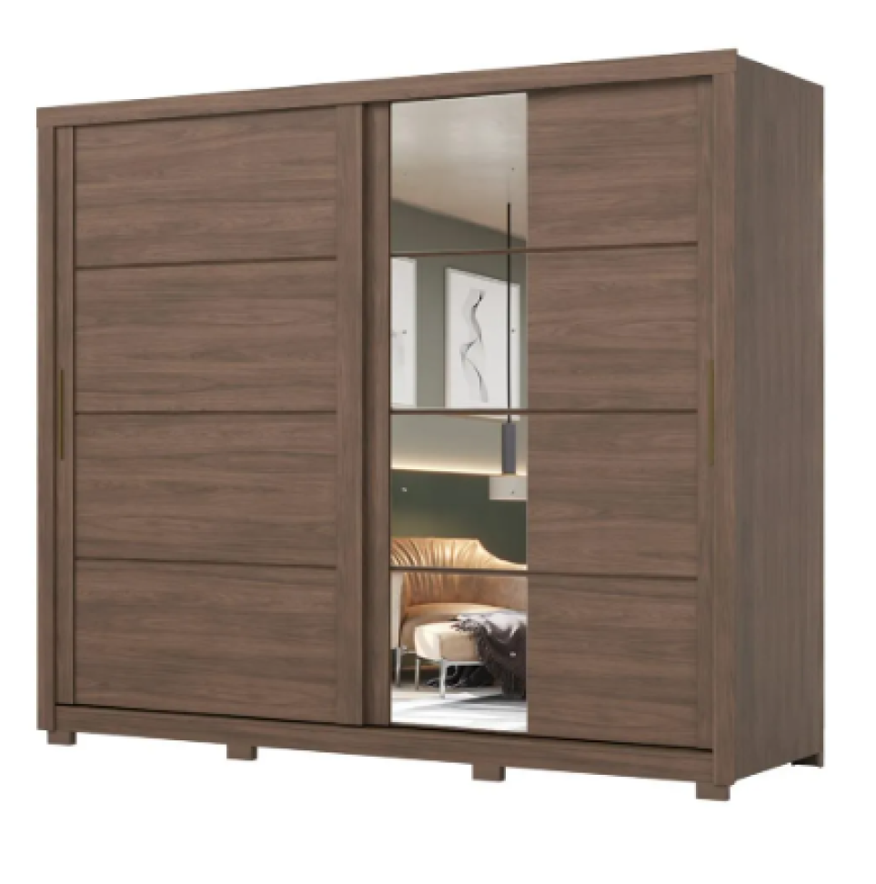 ROUPEIRO 2 PORTAS DESLIZANTES NATURE/OFF WHITE/AVELA B373-223
