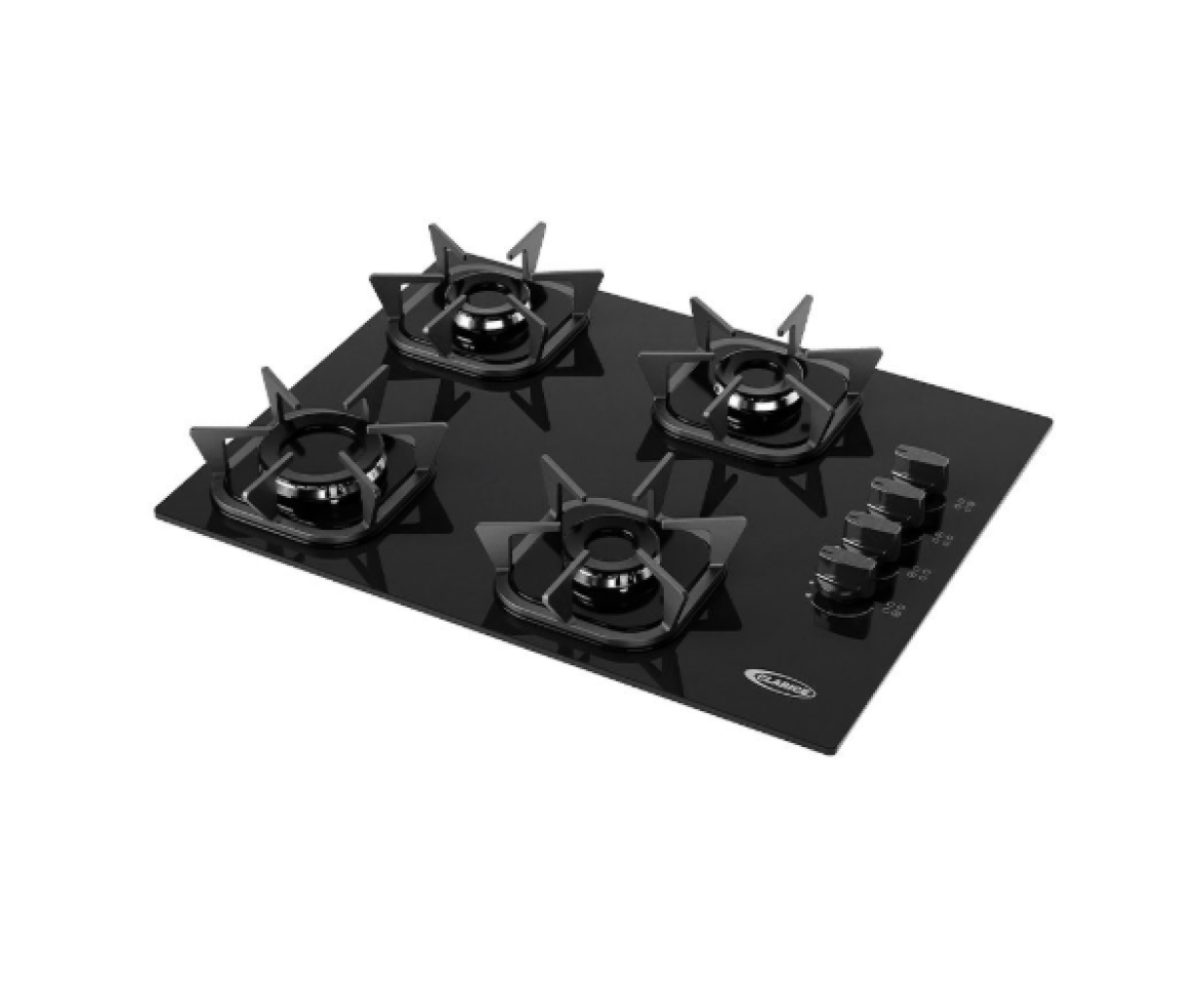 FOGAO GAS COOKTOP 4B BE TFF PRETO