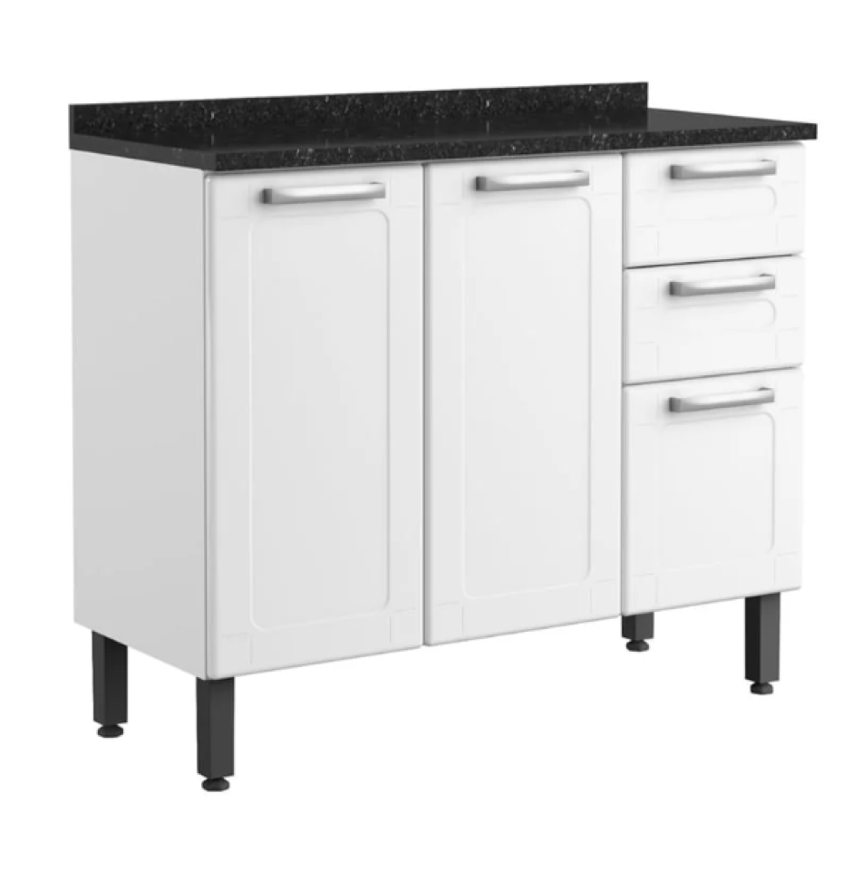 BALCAO ACO TRIPLO BERTOLINI MULTIPLA BRANCO