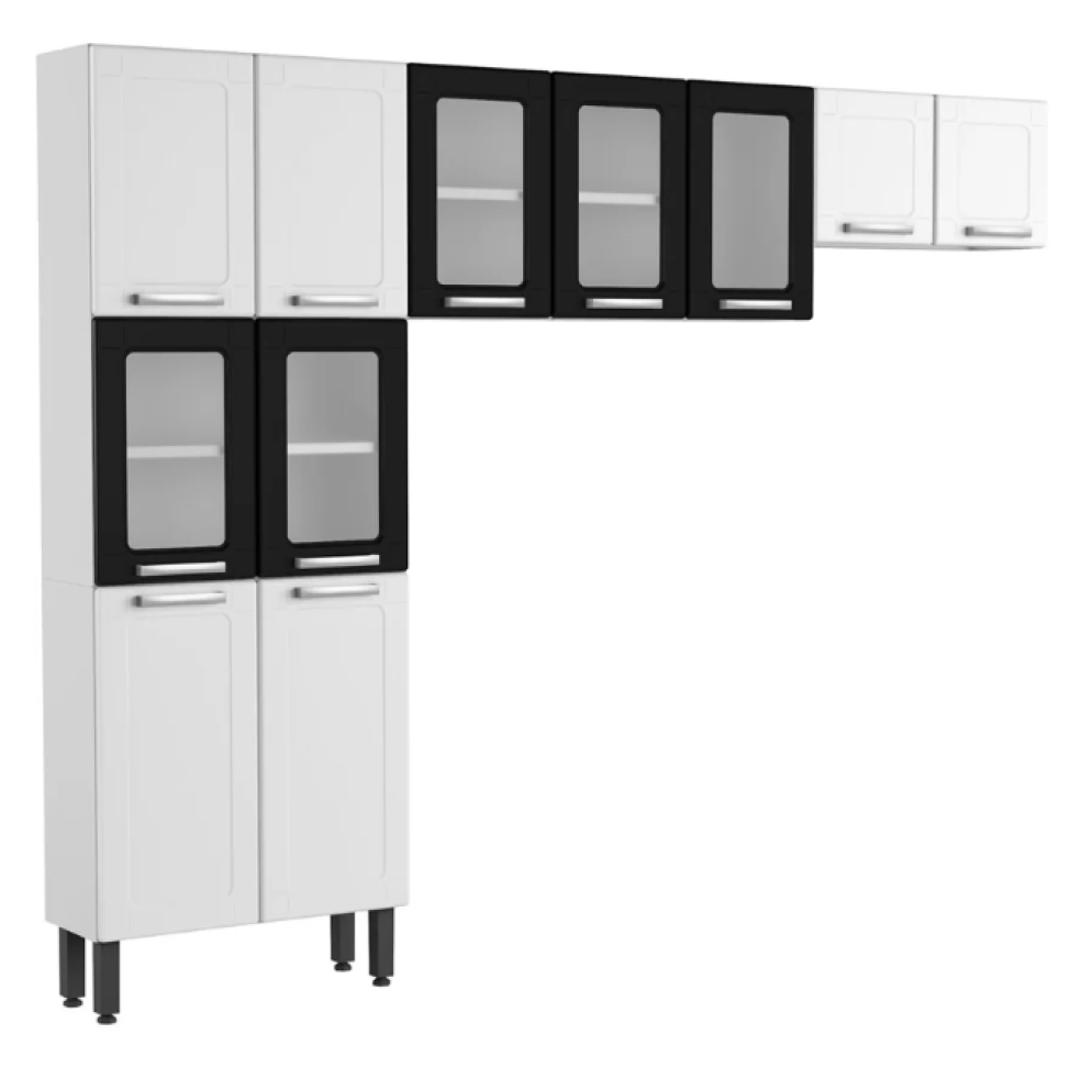 COZINHA 3 PECAS BERTOLINI MULTIPLA PRETO