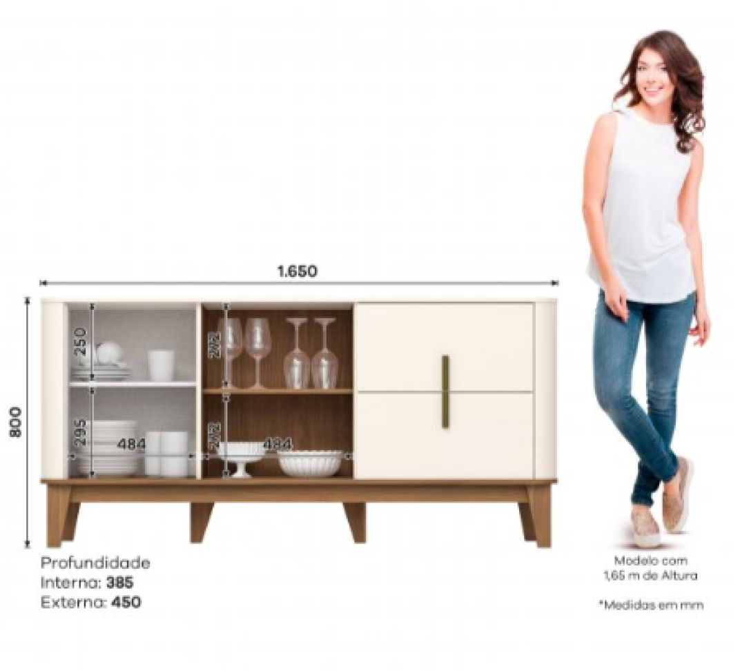 BUFFET RAEL OFF WHITE /NATURE S359-129 - #2