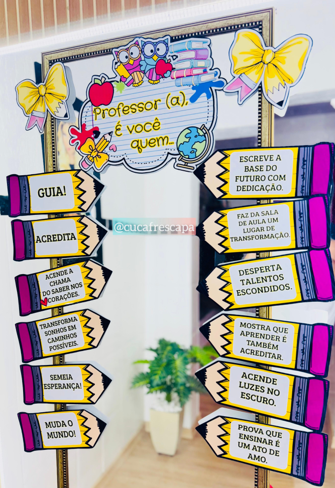 Mensagem no espelho para professores - #2