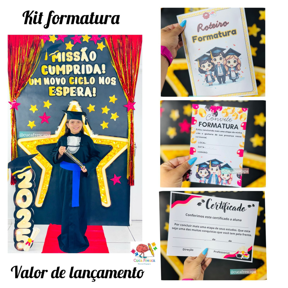 Kit formatura estrelas 👩‍🎓🧑🏽‍🎓👨🏻‍🎓 - #3