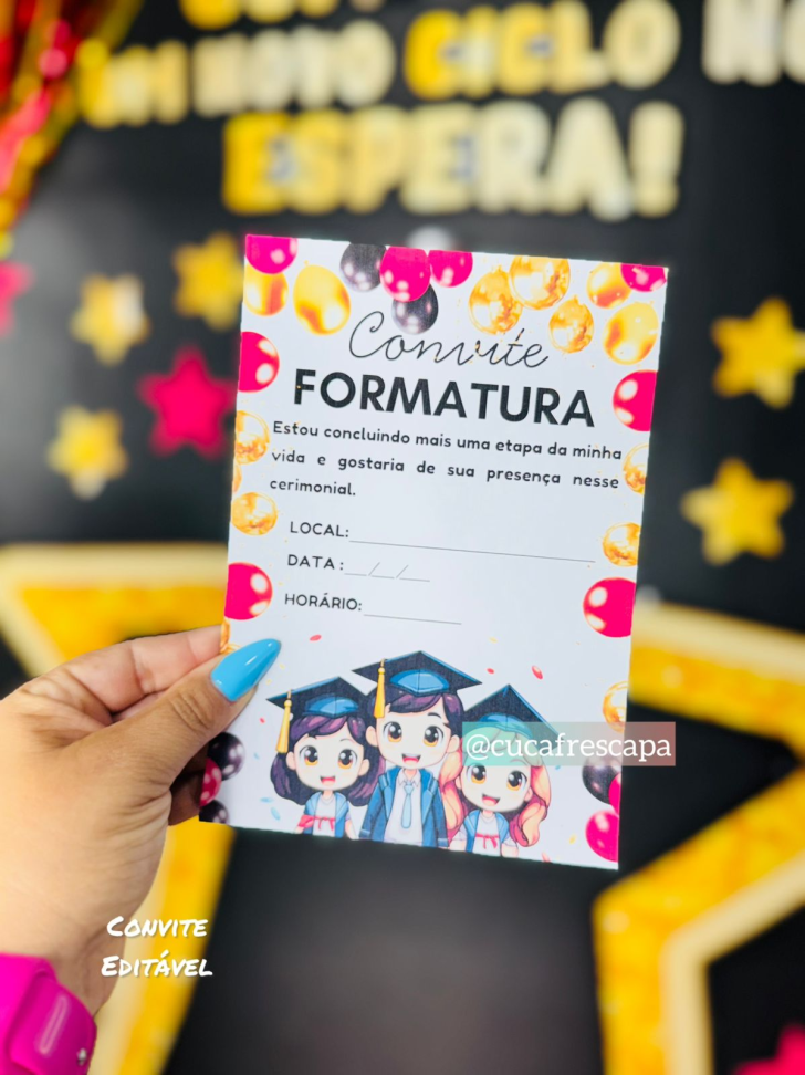 Kit formatura estrelas 👩‍🎓🧑🏽‍🎓👨🏻‍🎓 - #6