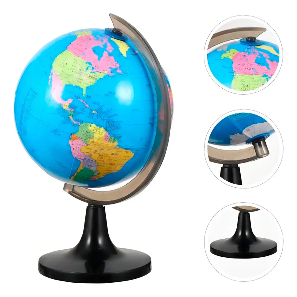 Globo Terrestre Político Mapa Mundi - Total 30cm Giratorio