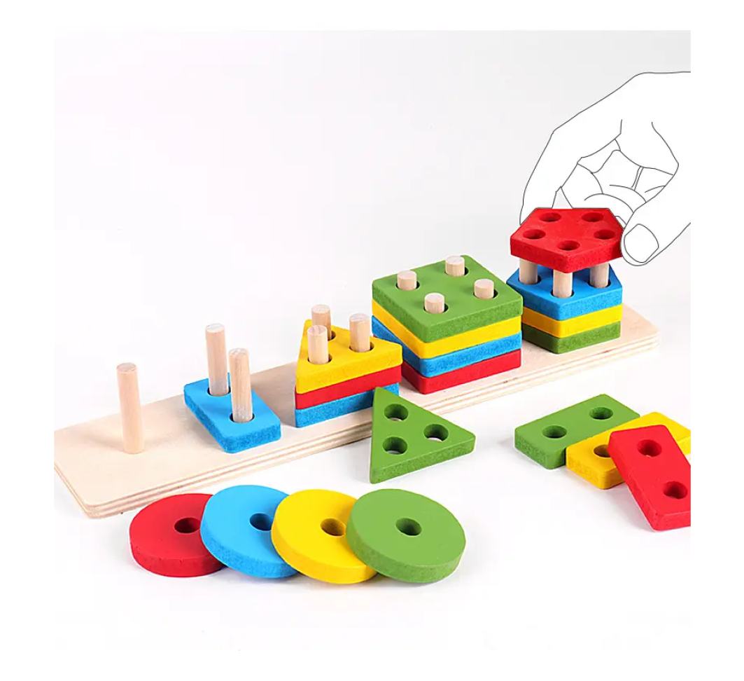 Brinquedo Montessori Infantil Educativo Didatico Encaixe
