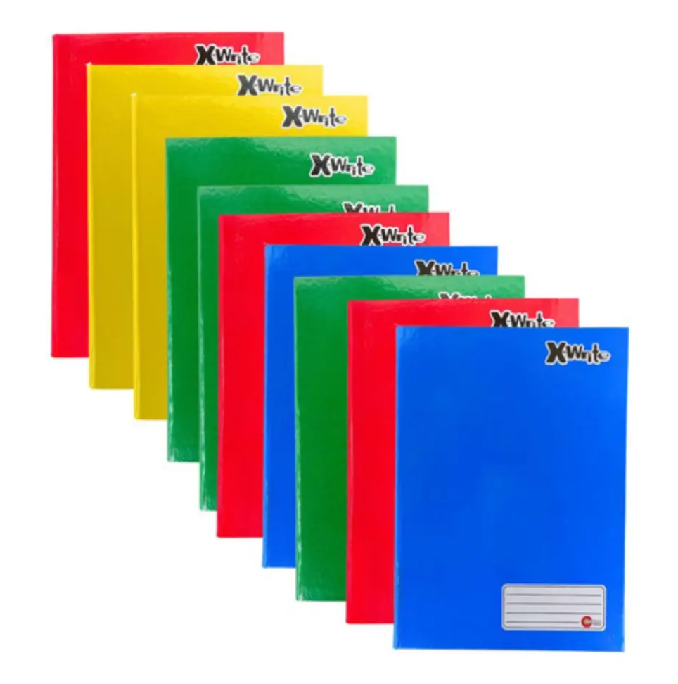 Kit 60 Cadernos Pequeno Brochura Capa Dura 48 Folhas Escolar