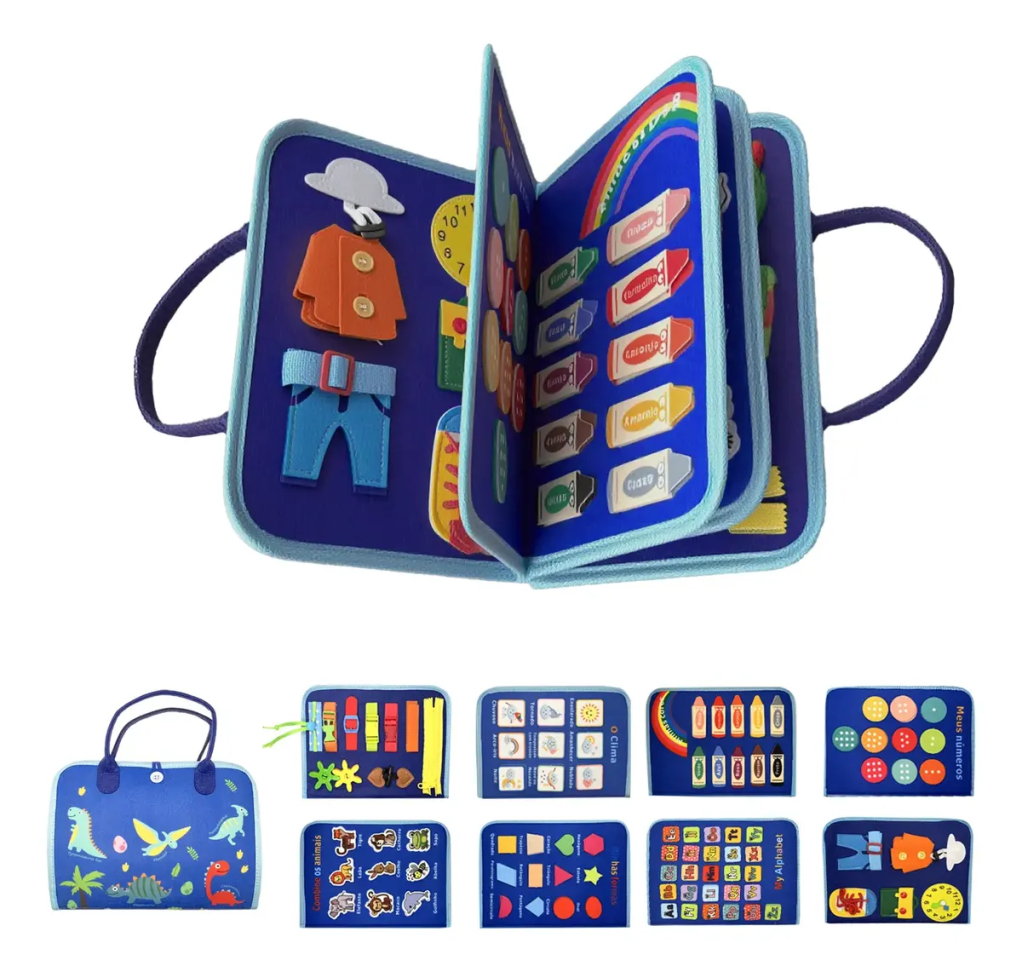 Mochila Educativa Sensorial Maleta Atividade2-4anosportugues