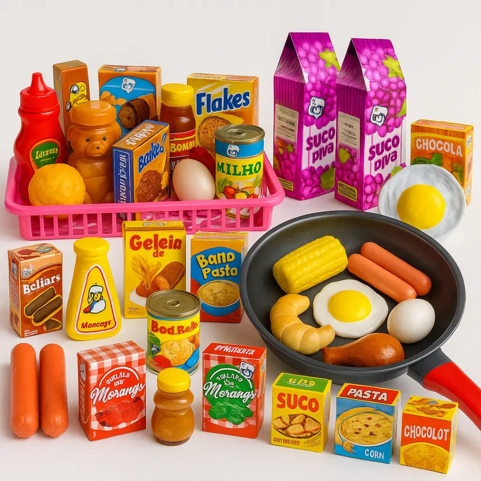 Brinquedos Menina 31 Pc Comidinh Cozinha Infantil Panelinhas