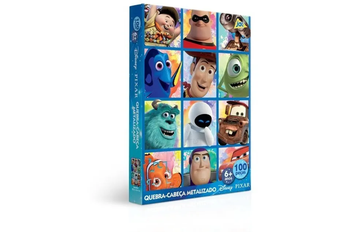 Quebra-cabeça Pixar 100 Peças Metalizado Toyster
