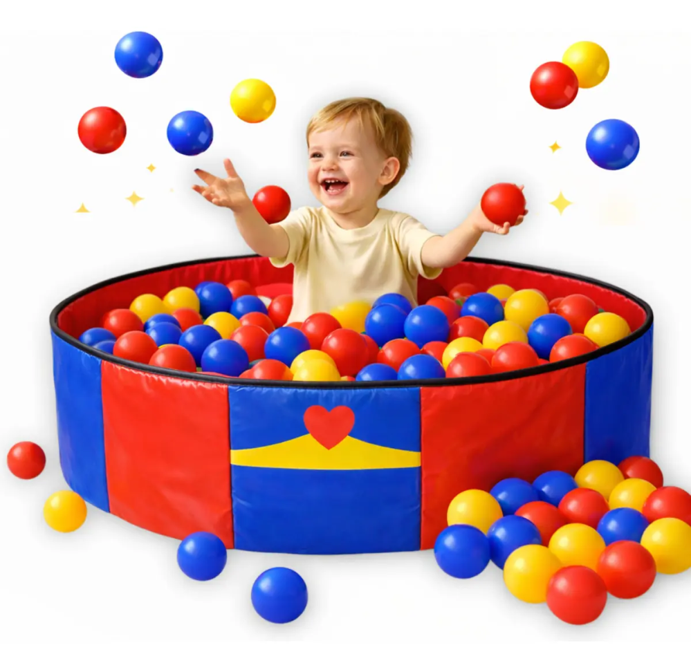 Kit Piscina Bolinha Infantil Criança Dobrável + 100 Bolinhas