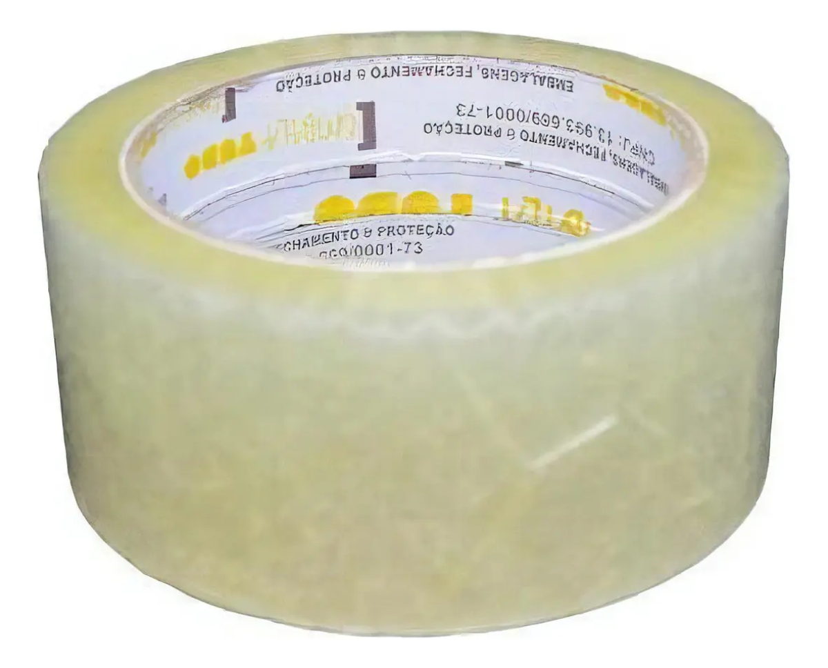 10 Fita Adesiva 48x100 Transparente Embalagens
