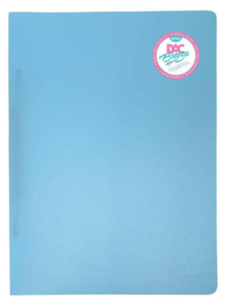 Pasta Aba DAC Breeze Azul Claro 240x340mm Grampo Trilho