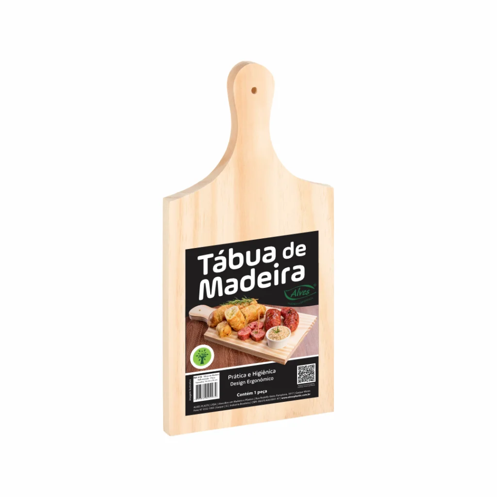 Tábua para Carne 16 cm X 35 cm - Alves Plastic
