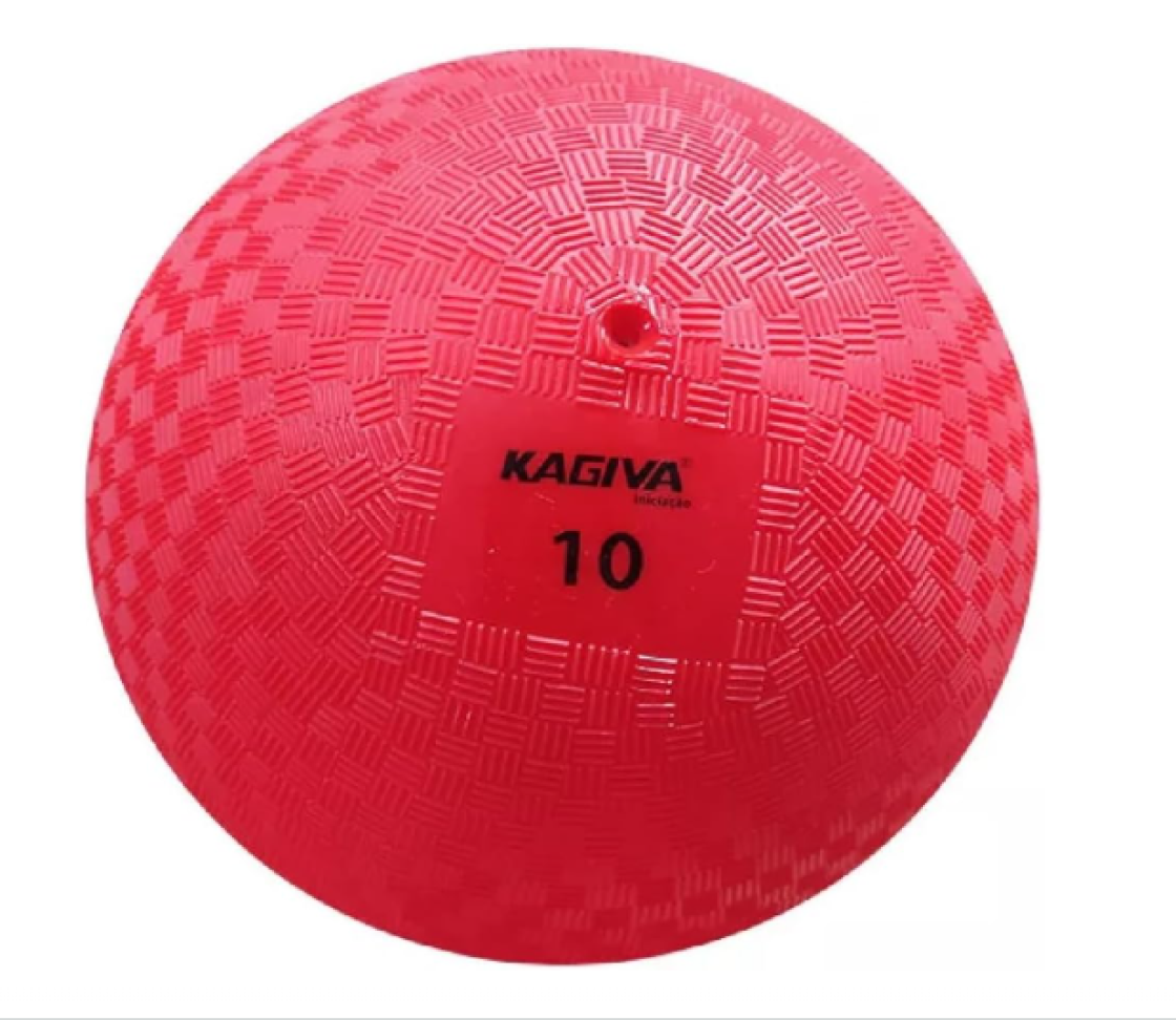 Bola Iniciação Kagiva de Borracha Nº 10 Vermelho