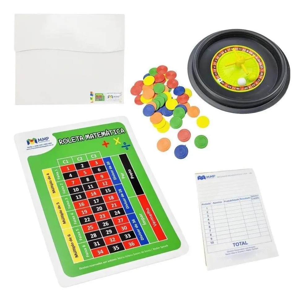 Jogo Roleta Matemática Material Pedagógico Didático Mmp