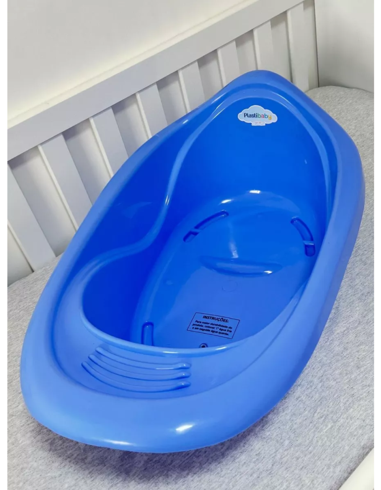 Banheira Plastibaby 22 Litros para Bebê – Diversas Cores Disponíveis