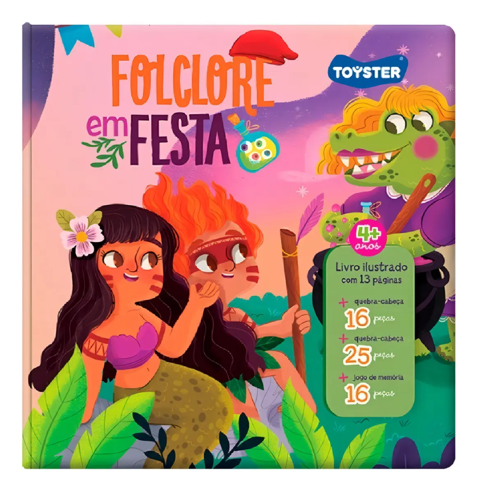 Livro Infantil Brinquedo - Folclore Em Festa - Toyster